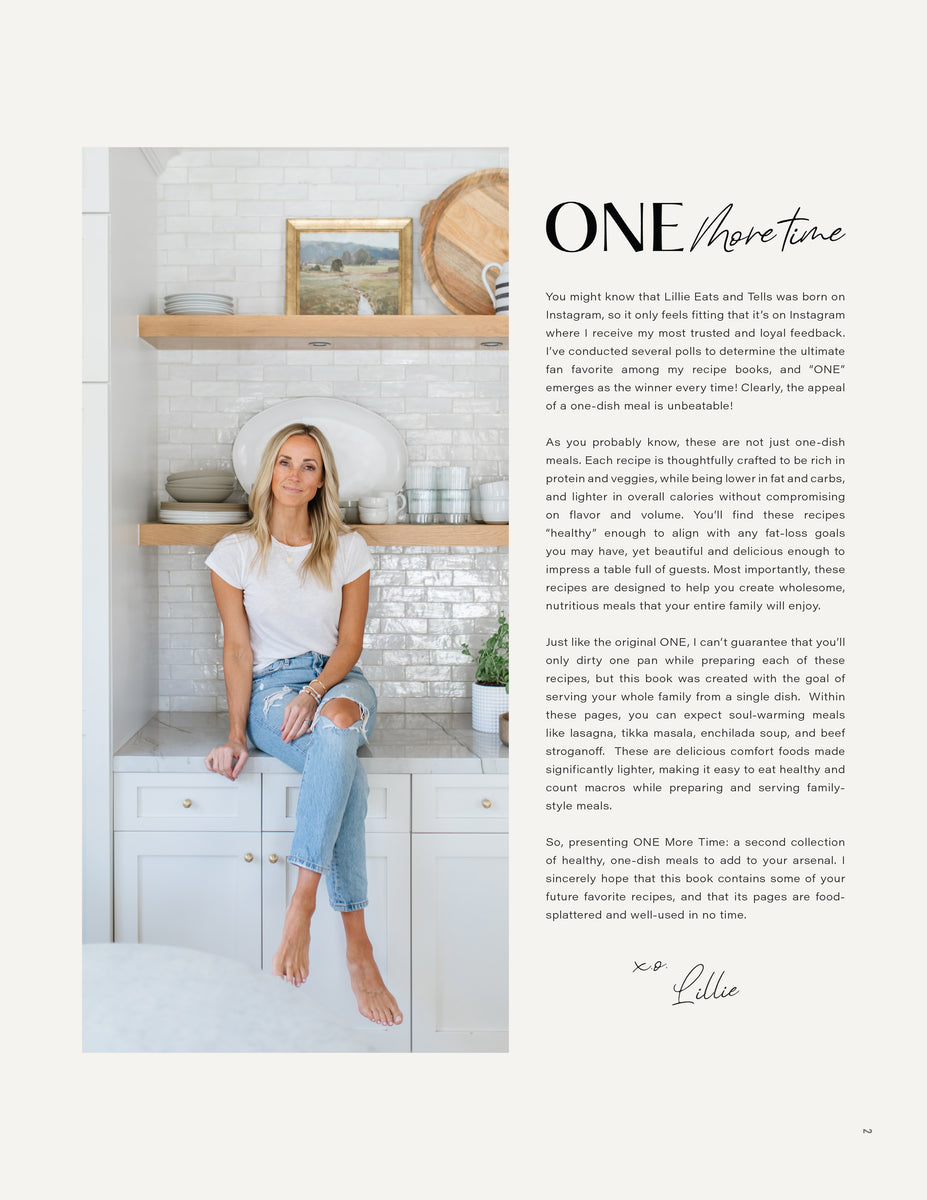 NEW BOOK ONE More Time A Second Volume of Macrofriendly Onedish Me